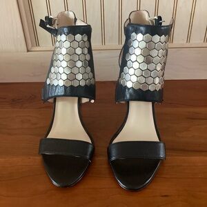 Nine West Black Dawnonme Heels/Dress Sandals